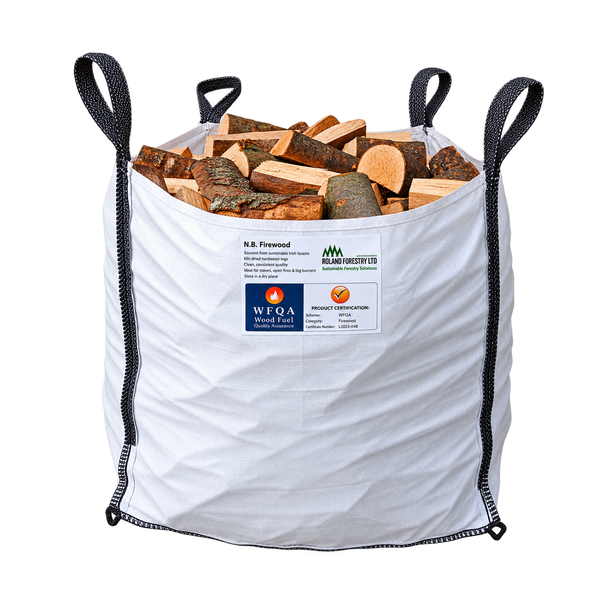 Bulk Bag of Chunky Logs (Hardwood)